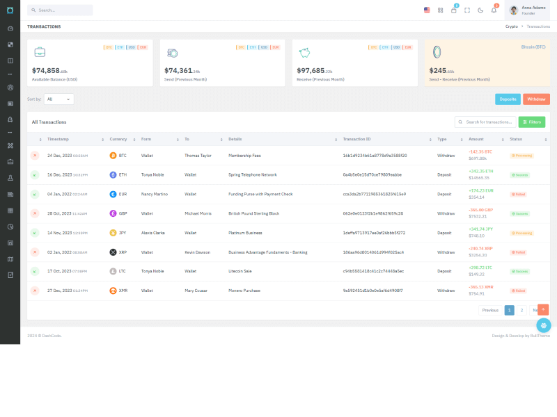 Crypto - Transactions